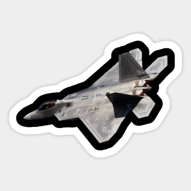 F-22 Raptor Exit Stage Left Sticker by acefox1